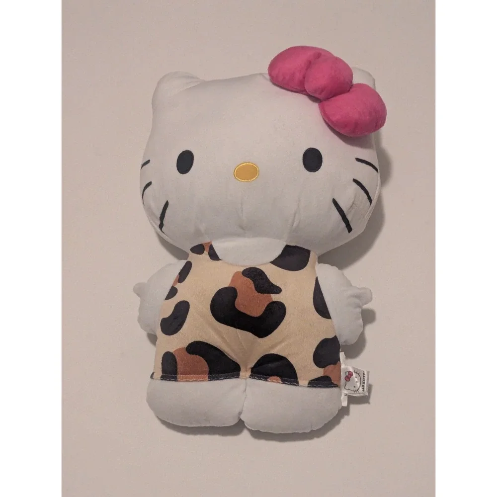 Hello Kitty Sanrio Plush Pillow Leopard jungle 18.5 inches tall